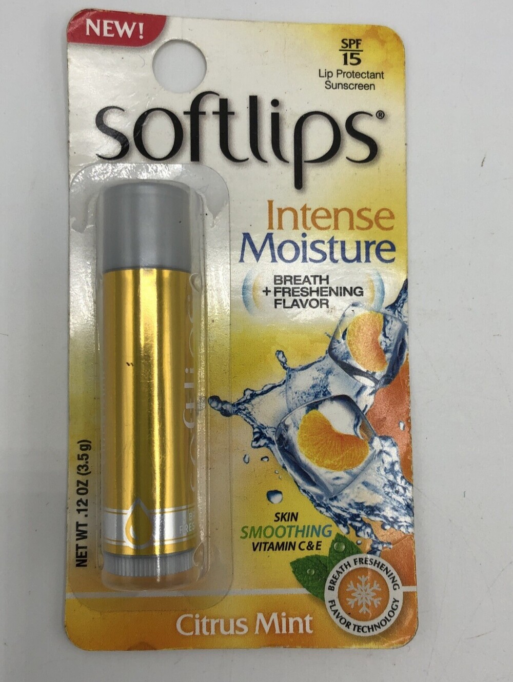 x2 Softlips Intense Moisture Citrus Mint Lip Balm Protectant